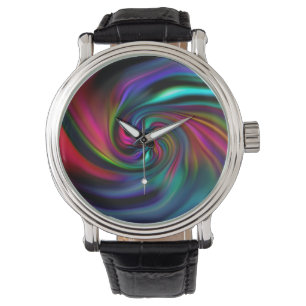Montre L'arrière - plan abstrait se développe en spirales