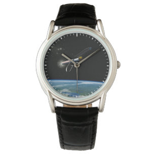 Montre L'Atlas V541 Lance Le Véhicule En Orbite.