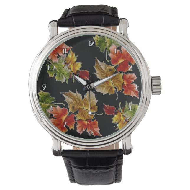 Montre L'automne laisse Motif Wrist Watch (devant)