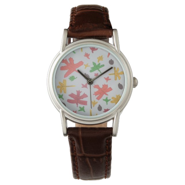 Montre L'automne laisse Motif Wrist Watch (devant)