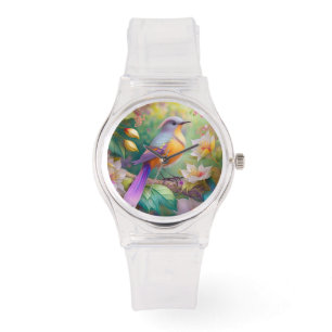 Montre Lavande Tête Orange Breased Imaginaire Oiseau