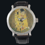 Montre Le baiser - Gustav Klimt<br><div class="desc">C'est une peinture vintage intitulée "The Kiss" de Gustav Klimt.</div>