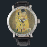 Montre Le baiser - Gustav Klimt<br><div class="desc">C'est une peinture vintage intitulée "The Kiss" de Gustav Klimt.</div>