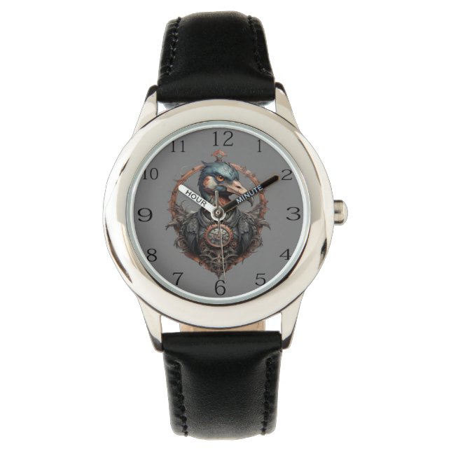 Montre "Le bec de fer : un ibis à vapeur" (devant)