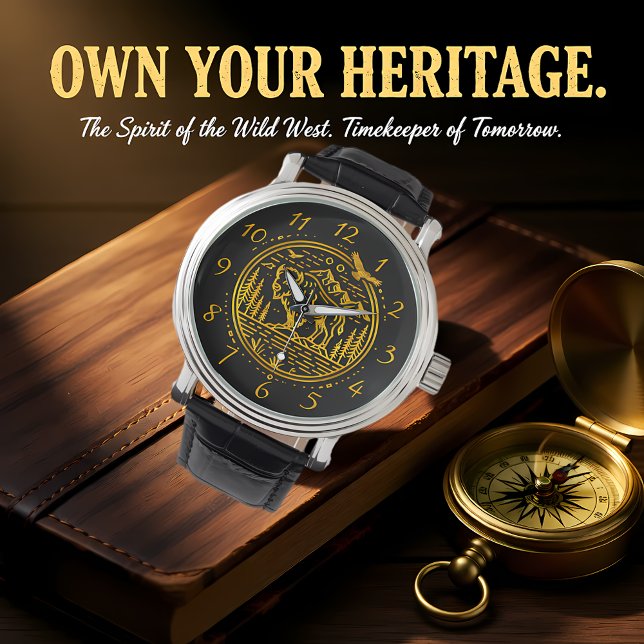 Montre Le bison se tient majoritairement dans un paysage  (Créateur téléchargé)