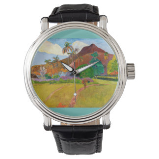 Montre Le célèbre tableau du Paysage tahitien de Paul Gau