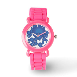 Montre Le cercle de style des années Blue 70