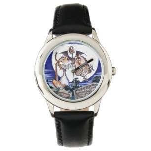 Montre Le chat la chauve-souris et la hiboux