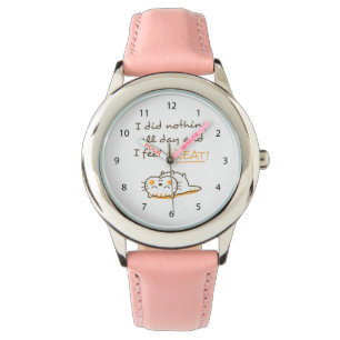 Montre Le chat paresseux mignon de Kitty ne font rien
