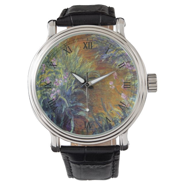 Montre Le chemin à travers les iris par Claude Monet (devant)