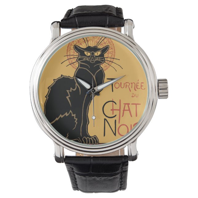 Montre Le Conversation Noir Art Nouveau (devant)