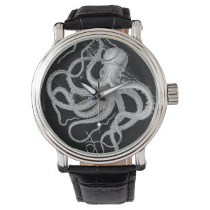 Montre Le cru nautique de poulpe de steampunk kraken le