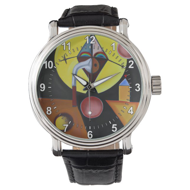 Montre Le docteur de la peste - Peinture à l'huile (devant)