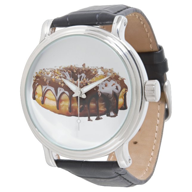 Montre Le donut décadent de SlipperyJoe's recouvert d'une (Incliné)