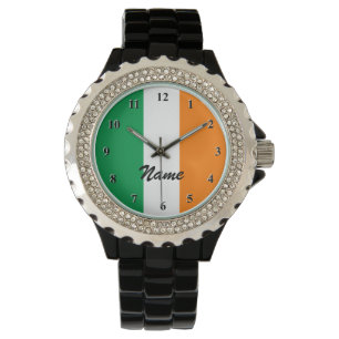 Montre Le drapeau irlandais observe Personalizable avec