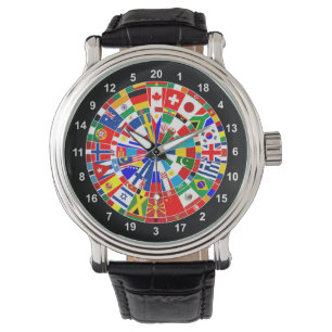 Montre le drapeau mondial fléchettes de jeu de plateau ta