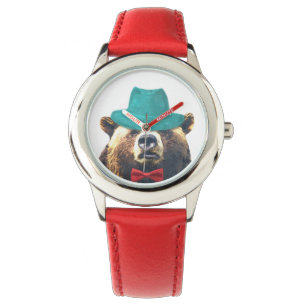 Montre Le garçon adorable animal d'ours mignon et drôle