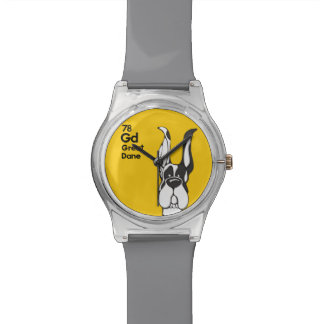 Montre Le harlequin great dane a cultivé des oreilles -