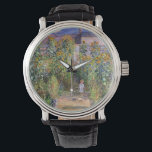 Montre Le jardin de l'artiste par Claude Monet<br><div class="desc">Le jardin de l'artiste par Claude Monet. S'il vous plaît visitez mon magasin pour un design plus intéressant et plus de choix de couleurs. => zazzle.com/colorfulworld*</div>