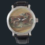 Montre Le Mans Racecar par Ethan Harper<br><div class="desc">Testez votre endurance avec cette peinture d'une voiture de course participant à la course sportive Le Mans. Un original d'Ethan Harper,  vous pouvez pratiquement sentir le vent bousculer vos vêtements pendant que la course passe. Les fans de course automobile devraient acheter une copie aujourd'hui!</div>