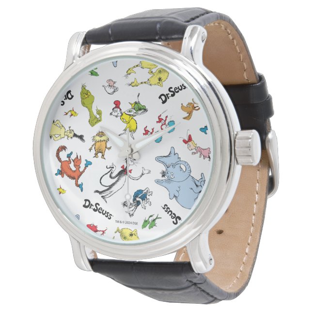 Montre Le monde du modèle de Dr Seuss (Incliné)