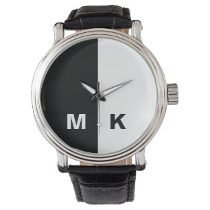 Montre Le monogramme moderne des hommes
