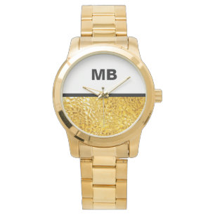 Montre Le monogramme moderne d'hommes d'affaires