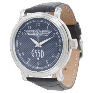 Montre Le pilote général d'air s'envole le monogramme d