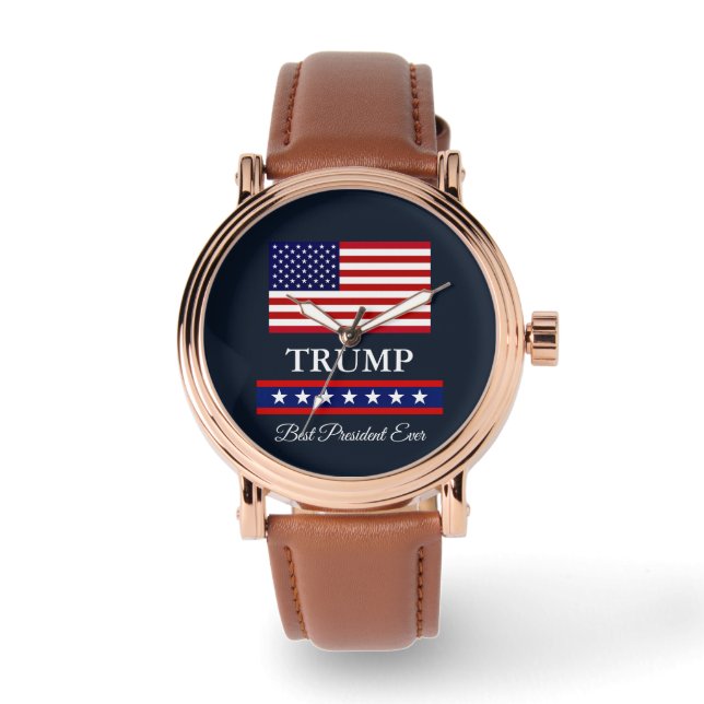 MONTRE LE PRÉSIDENT DONALD TRUMP MEILLEUR PRÉSIDENT JAMAI (Recto)