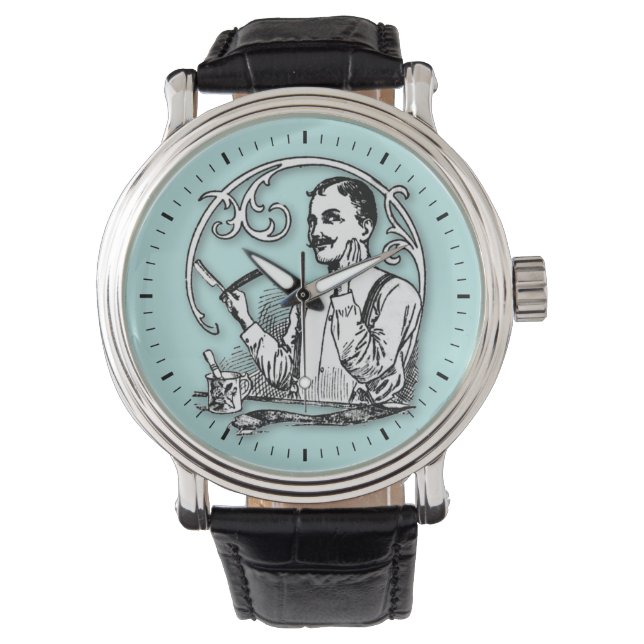 Montre Le rasage classique d'un homme (devant)