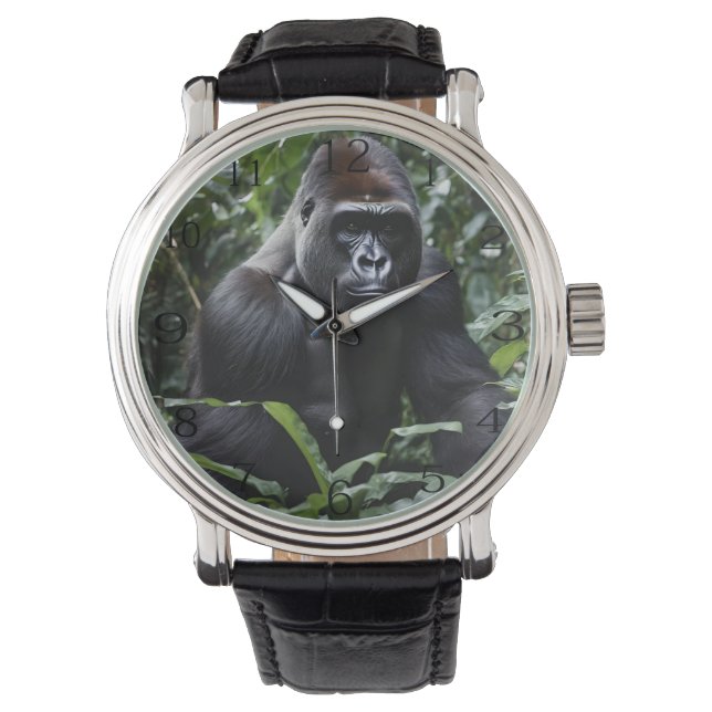 Montre Le roi du gorille de minuit : Monarque de la forêt (devant)