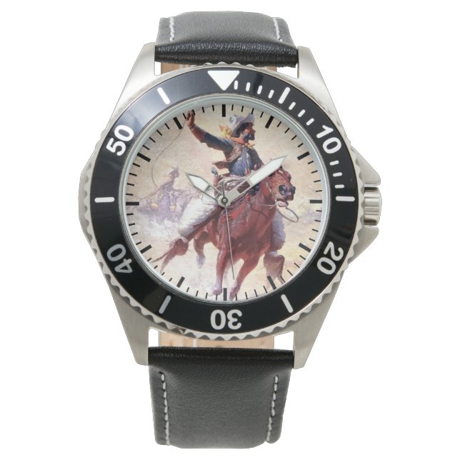 Montre Le Roping 1914 Range Cowboy William R Leigh (devant)
