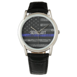 Montre Le sergent Thin Blue Line Distresse