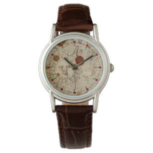 MONTRE LE SOLEIL ET LA LUNE, MONOGRAMME DU PARCHEMENT ANT