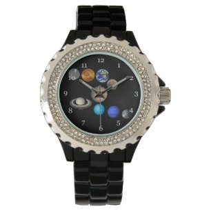 Montre Le système solaire que neuf planètes regardent.