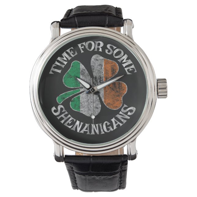 Montre Le temps de St. Patrick pour quelques sottises Trè (devant)