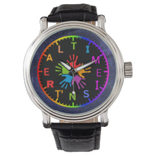 Montre Le temps n'est pas une véritable frontière psychéd