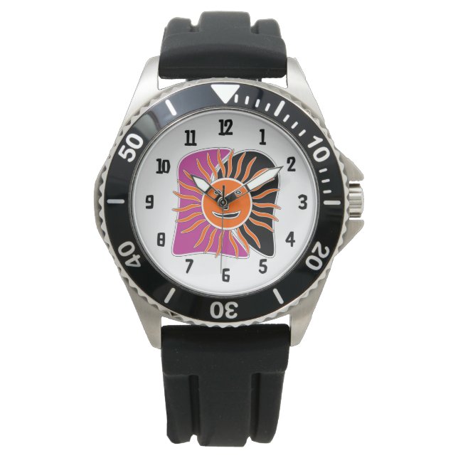 Montre Le visage souriant du soleil (devant)