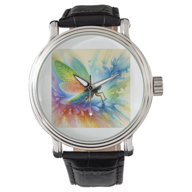 Montre Leafhopper 151024AREF114 - Watercolor (devant)