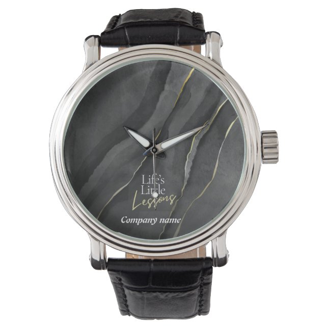 Montre Leçons de vie – Journal de découverte de soi noir  (devant)