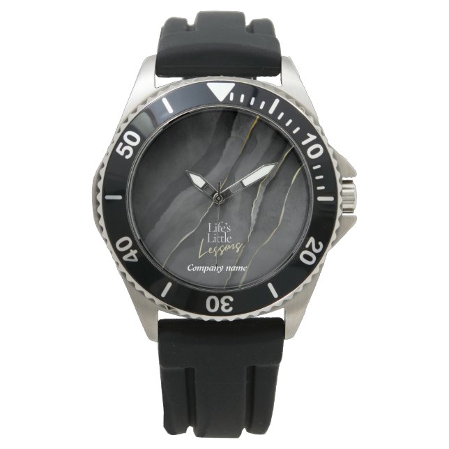 Montre Leçons de vie – Journal de découverte de soi noir  (devant)