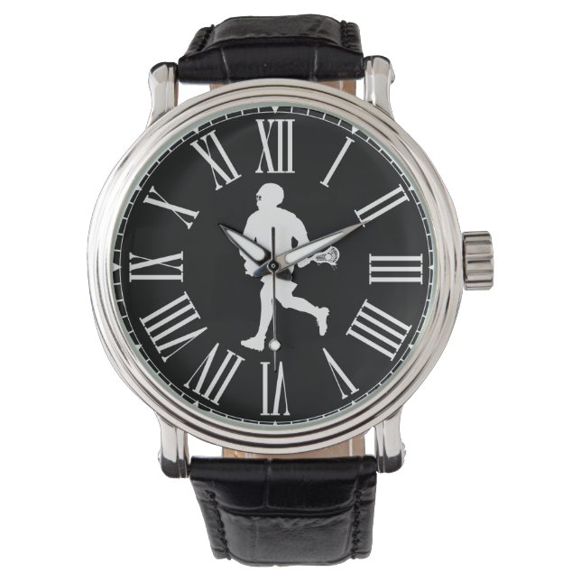 Montre Lecteur de crosse noir et blanc (devant)