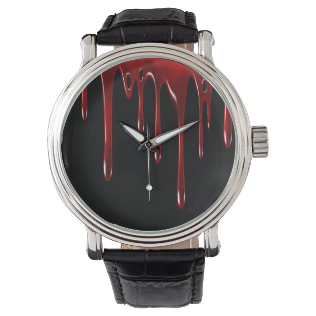 Montre Lecteurs de sang tombés Noir (devant)