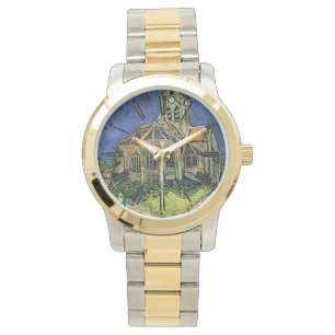 Montre L'église d'Auvers par Vincent van Gogh.