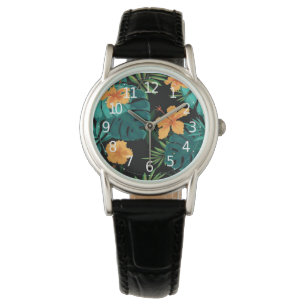Montre L'élégante flore botanique tropicale et l'art Fe