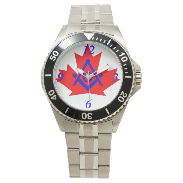Montre L'emblème Customisé du Canada par Masonic (devant)