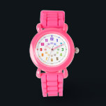 Montre  Lernuhr Kinderuhr Schulanfangsgeschenk Armbanduhr<br><div class="desc">rainbowatch child Clock. Teaching Time to children</div>