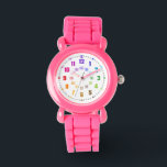 Montre Lernuhr Kinderuhr Schulanfangsgeschenk Armbanduhr<br><div class="desc">rainbowatch child Clock. Teaching Time to children</div>