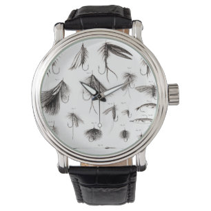 Montre Les 1800s vintages pêchant la pêche de mouche