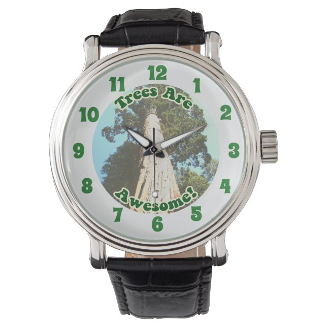Montre Les arbres sont merveilleux Redwood Vacation Logo (devant)